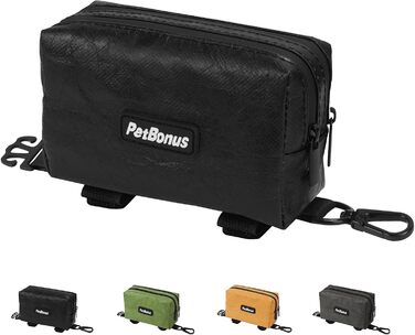 Диспенсер для собачих відходів PetBonus, водонепроникний, з місткістю для ласощів та 15 пакетиків (Чорний)
