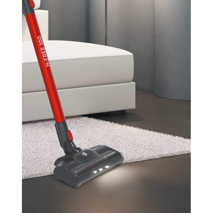 Hoover Cordless Vacuum Cleaner Pet Hair H-FREE 100 PETS Bagless + Pet Turbo Brush I Up to 40 Minutes Run Time I Cordless Vacuum with LED, XL Dust Container & Parking Function I Cordless Vacuum with Crevice Nozzle & Dust Brush