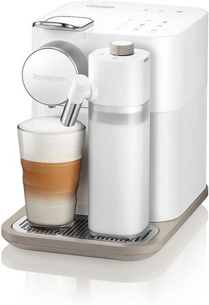 Nespresso De'Longhi EN640.W Gran Lattissima Coffee Capsule Machine with Automatic Milk System, 19 Bar Pressure, 1400W, White