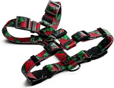 Шлейка для собак середніх порід | Не вбирає вологу | Регульована | З контролем | Легка класична шлейка | Dog Harness | Eternal Rose, M - виміряйте розмір собаки