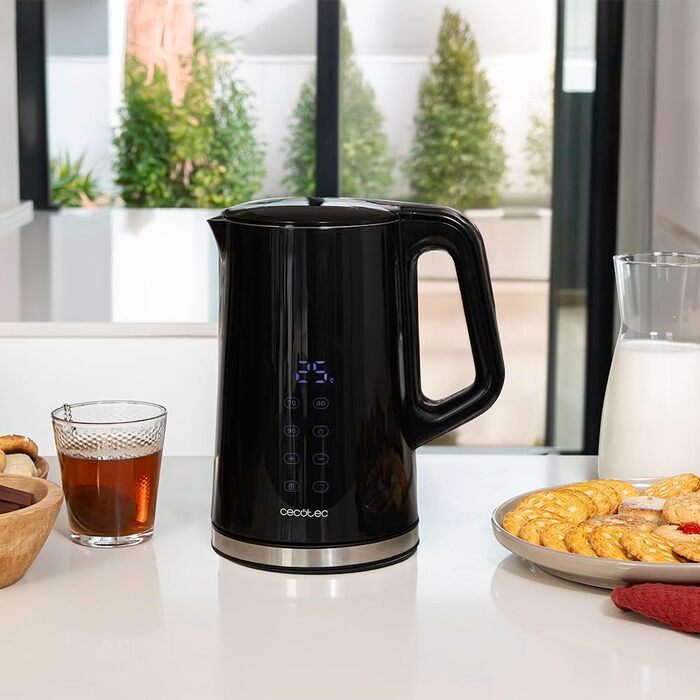 Електричний чайник Cecotec Thermosense 800 Neo, 1.7л, 2200W, регулювання температури 40-100°C, нержавіюча сталь