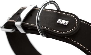Нашийник для собак HUNTER AALBORG SPECIAL, шкіряний, міцний, комфортний, 35 см (XS-S), колір cognac