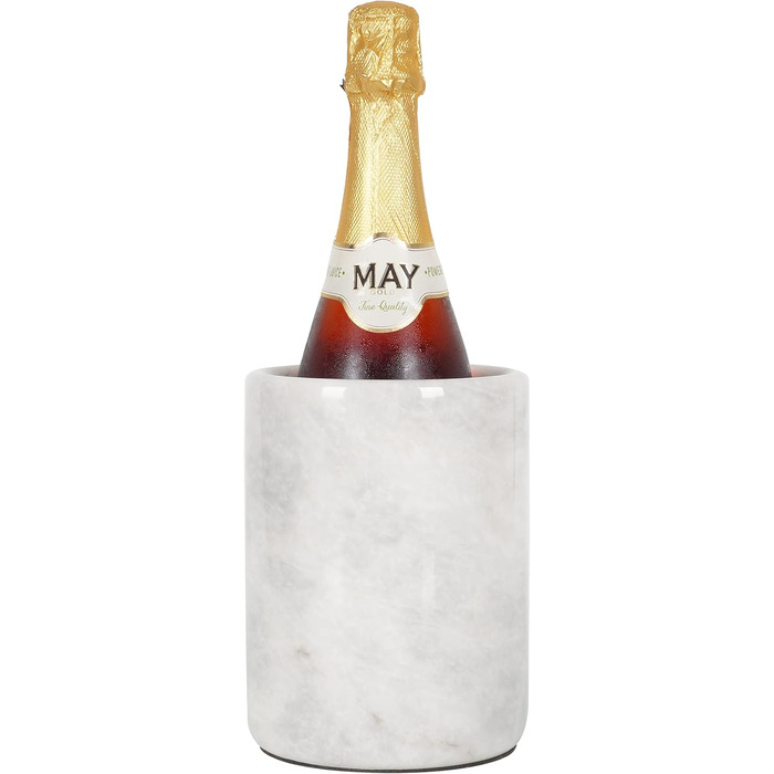 Radicaln Marble Wine Cooler Oceanic 16.5cm - Handcrafted Drink Chiller for Bar Accessories, Wine & Champagne Cooler - Wine Bottle Holder for Bar Decor