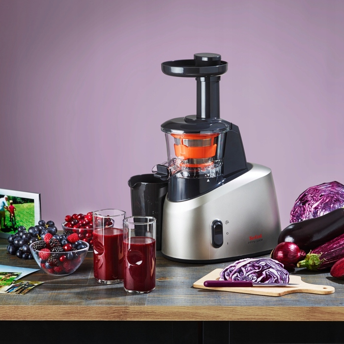 Вертикальна повільна соковижималка Tefal ZC255B38, 200 Вт