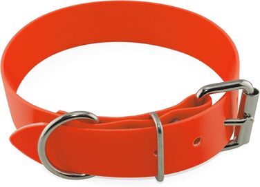 Нашийник для собак Lennie 25 мм з біотана з подвійною застібкою, персоналізований з ім'ям/номером телефону, стійкий до бруду та води (38 мм)