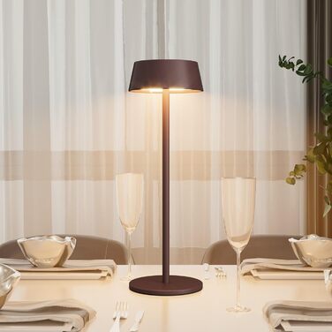 LED-лампа K-Bright на акумуляторі, 2 шт. - тепле світло 3000K, регулювання яскравості, для дому та саду