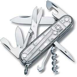 Мультитул Victorinox Climber, Швейцарський ніж, 14 функцій, з прозорим корпусом