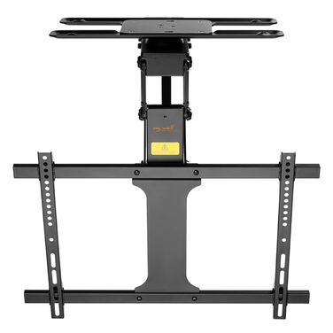 Моторизоване кріплення для телевізора на стелю HL47ML 32-75 дюймів, чорне, з поворотним механізмом 180° та Smart Home управлінням (до 35 кг)