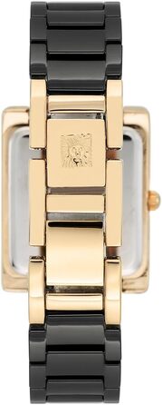 Жіночий керамічний годинник-браслет Anne Klein, чорний із золотом