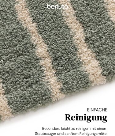 benuta Listen Kids Rug Gobi - Acrylic - Rectangular & in Style: Children's Motifs, Stripes, Scandi Living - Easy Care for Living Room, Bedroom, Blue, 80x150 cm 80 x 150 cm Blue