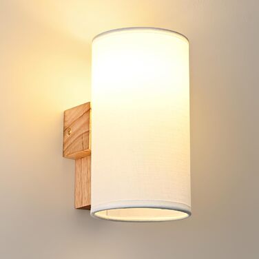 Стійка лампа Gleonlux з дерева, вінтажний стиль, E14, бохо, індустріальна для дому, 10x13.3x18 см