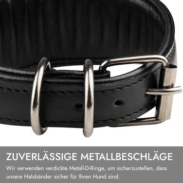 Стильне шкіряне нашийник для породистих собак (Вінтерхаунд, Віпет, Салукі) з QR-кодом, розмір M