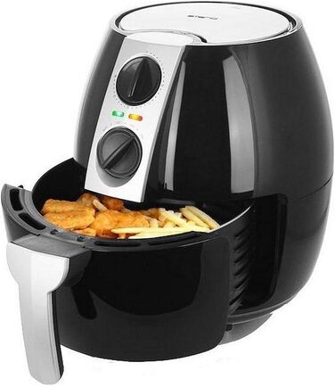 Фритюрниця Emerio Airfryer Smart Fryer 4.5L, 1500W, чорна, AF-116073