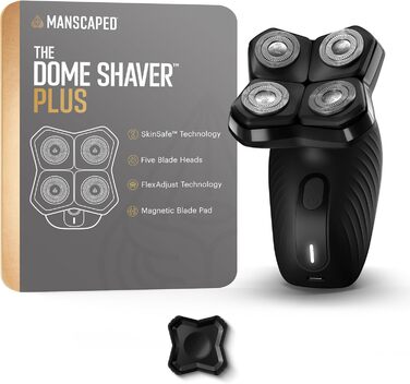 MANSCAPED® The Dome Shaver™ Plus - Електричний голкострум для тіла чоловічий, USB-C, SkinSafe® та FlexAdjust
