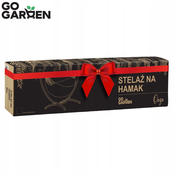 Стійка для гамака Go Garden металева, чорна, двомісна 2в1