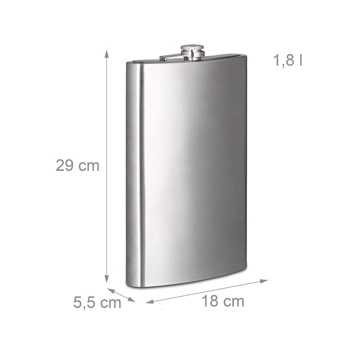 Relaxdays XXL Stainless Steel Flask