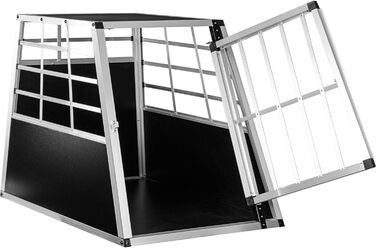 Кія для собак з прямою задньою стінкою, 2 двері, роздільник, розмір на вибір, розмір 89x69x50 см (L 65x90x69,5 см)