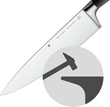Набір ножів WMF Grand Class 6 предметів з бруском, Made in Germany, 4 кованих ножі, кухові ножиці, брусок FlexTec (китайський кухонний ніж)