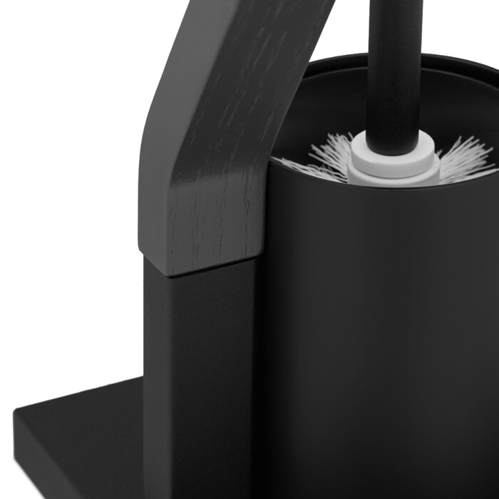 Relaxdays Toilet Set black/grey
