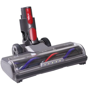 Насадка-щітка KENVOR для пилососа Dyson V7, V8, V10, V11, V15 з 5 LED підсвічуванням, сіра