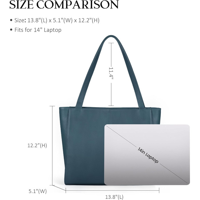 Сумка жіноча шкіряна befen Shopper для ноутбука 14