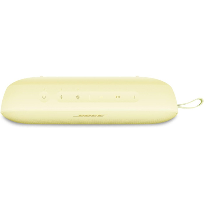 Портативна Bluetooth колонка Bose SoundLink Flex (2-ге покоління), водонепроникна, пилонепроникна, з природним звучанням, до 12 годин роботи від акумулятора, колір: лимонний