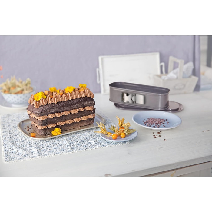 ORIGINAL KAISER Kaiser Springform La Forme Plus King's Cake 30 x 11 cm Made in Germany non-stick KAIRAMIC cut-resistant leak-proof, Alloyed Steel, Transparent, King's Cake Pan