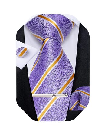 Диванні краватка з принтом смужки, комплект: краватка, нагрудна хустинка, запонки, зажим для краватки. Підходить для весілля, ділових зустрічей та формальних заходів. Колір: оливковий/чорний.