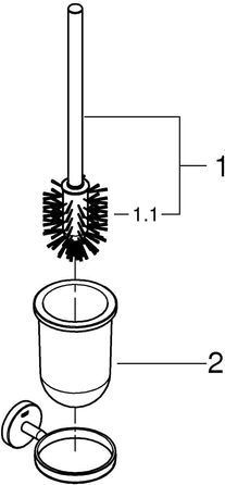 Набір для туалету GROHE Cosmopolitan: щітка та тримач для унітазу (хром), 41169000