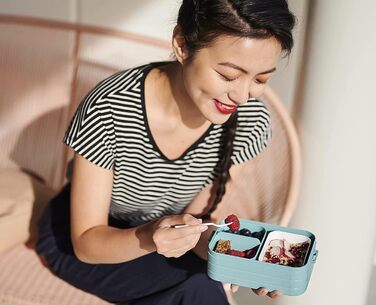 Mepal Bento Lunchbox Take A Break - ланчбокс з відділеннями 1500 мл, зелений, великий (набір для обіду)