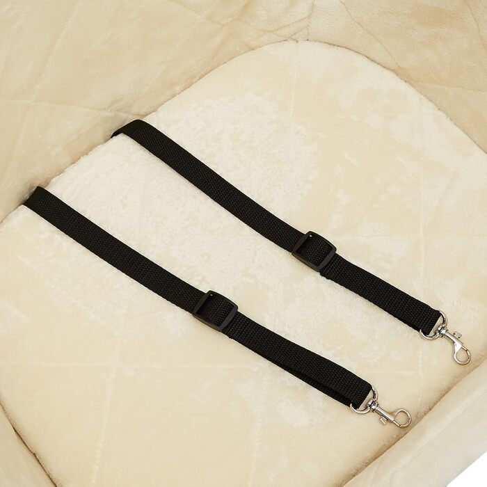 Підвищена автосидіння для тварин Amazon Basics, 45.7 x 45.7 x 40.6 см, світло-коричневий, великий розмір