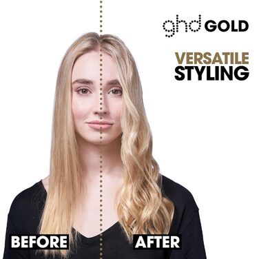 Випрямляч для волосся ghd Gold Black - Професійний стайлер для гладкого волосся з блиском, для всіх типів волосся
