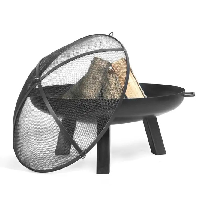 Садове вогнище CookKing зі сталі, 100 см, з кришкою