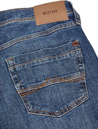 Чоловічі джинси MUSTANG Washington Stretch Straight Fit сині, чорні (30-44 / 32L-38L) - Оригінал