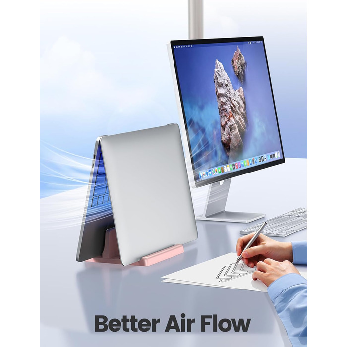 Підставка для ноутбука VAYDEER вертикальна, 3-в-1, для MacBook, iPad, Tablet, до 17.3