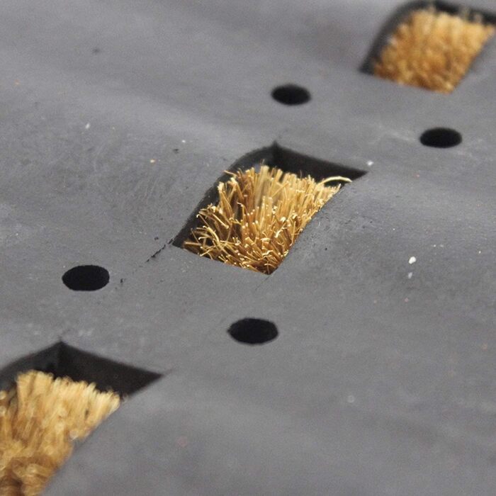 LSC Tuff Scrape Doormat, durable outdoor doormats, removes grass, mud, and dirt, 100% natural coconut fiber bristles with rubber backing, machine washable, non-slip doormats, large (nbs 1