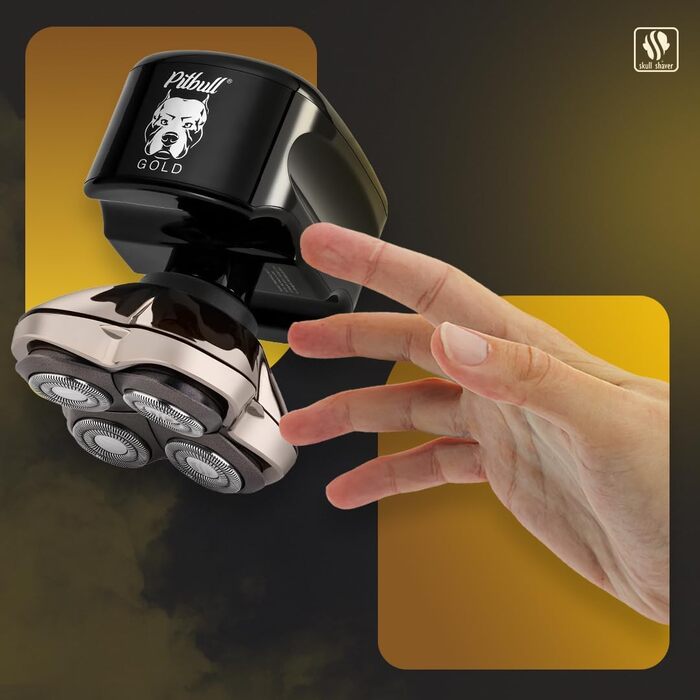 Електричний чоловічий верстат для гоління Skull Shaver Pitbull Gold PRO GX5 для обличчя та голови