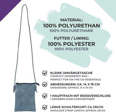 Сумка styleBREAKER Mini зірочка, жіноча сумка-месенджер, плечова сумка, оксамитова, темно-зелена 02012235