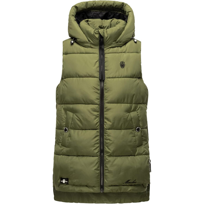 Жіноча степкова жилетка MARIKOO B898 M, оливковий колір (Dusty-Olive)