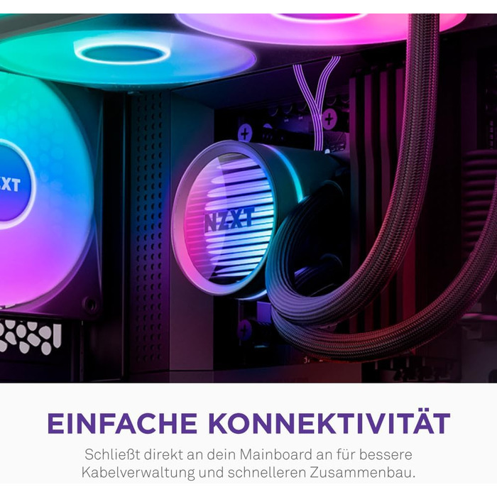NZXT Kraken Core 240 RGB - Рідинне охолодження CPU AIO з LCD-дисплеєм, чорний