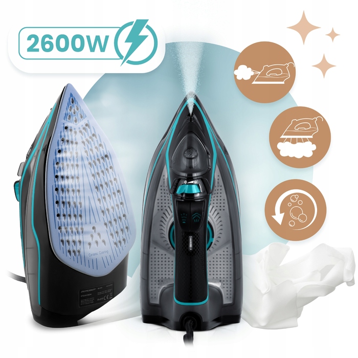 Парова праска BERDSEN BD-331 2600 Вт, керамічне покриття, з функцією вертикального прасування