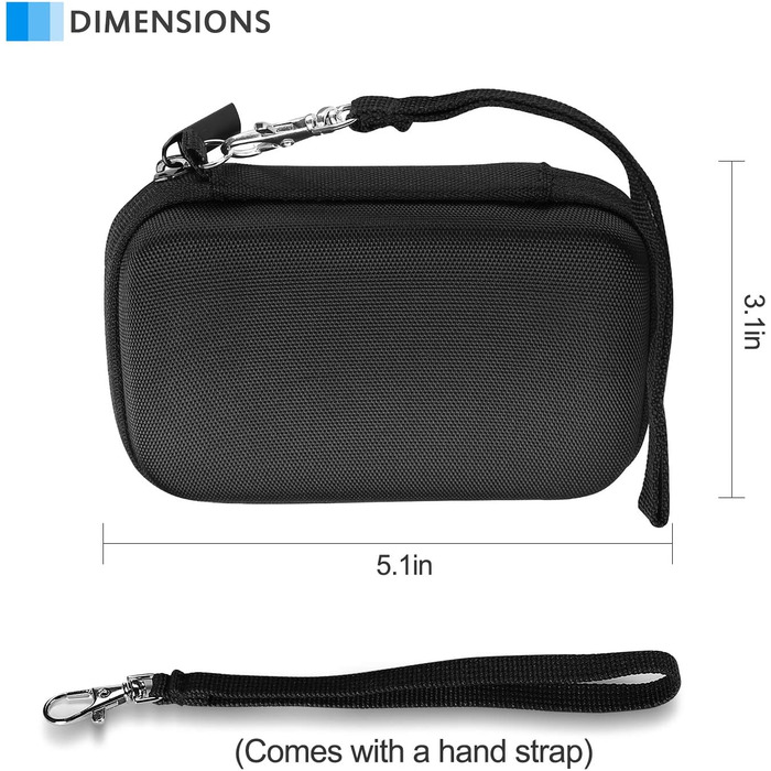 Чохол для SSD накопичувачів ProCase: SanDisk Extreme PRO/Portable SSD, Crucial X8 Portable SSD (Чорний)