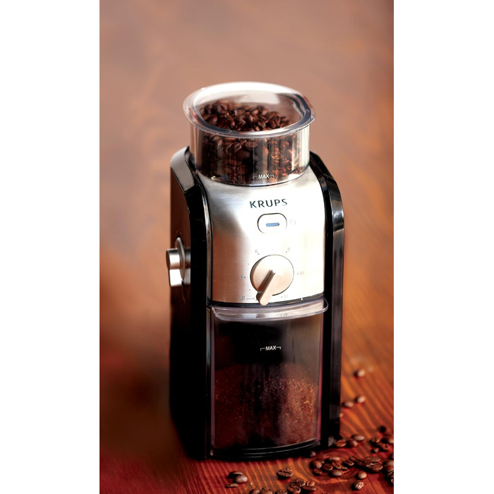 Кавомолка жорнова Krups Expert GVX231, електрична, для кави