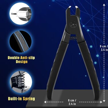 Професійний кусачки для нігтів Nagel, для товстих нігтів, жіночі, чоловічі, для літніх людей, чорні, ультрагострі для пальців ніг та рук