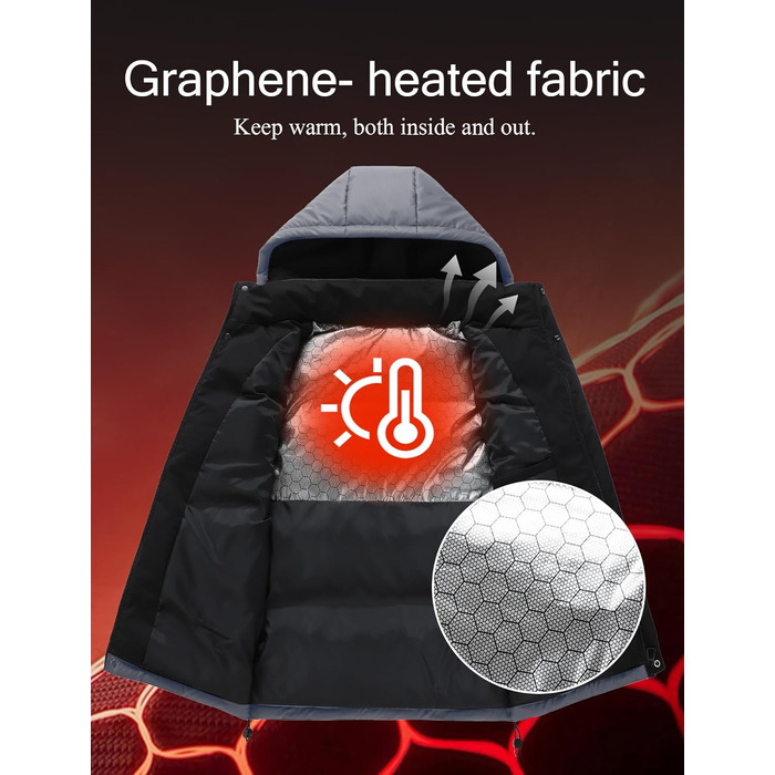 Чоловіча зимова жилетка AIEOE з PU, без рукавів, для активного відпочинку з капюшоном, термо, стеганий, теплий, водонепроникний (S, сірий)