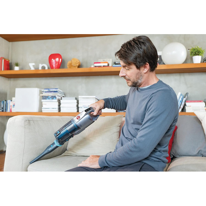 Бездротовий пилосос Hoover H-Free 500 Hydro Plus з функцією миття підлоги та світлом – 3-в-1: пилосос, мийка, ручний пристрій. 30 хв роботи, насадки для підлоги, кутів та меблів. 2 акумулятори.