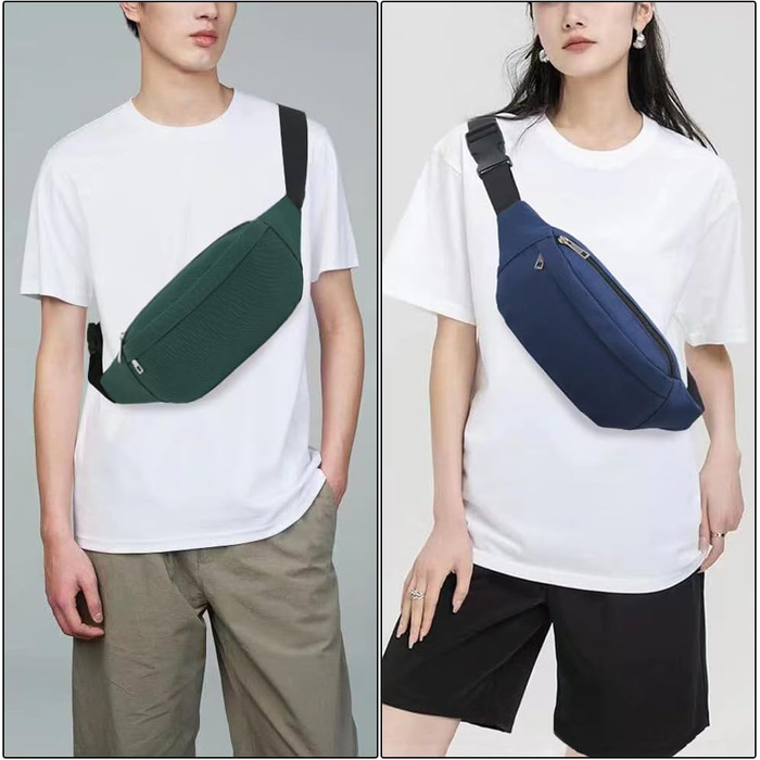 Чоловіча та жіноча поясна сумка на пояс для туризму, фітнесу, їзди на велосипеді, активного відпочинку, подорожей. Сумка на стегно, Doggy Bag, гаманець. Колір: темно-зелений (D1)