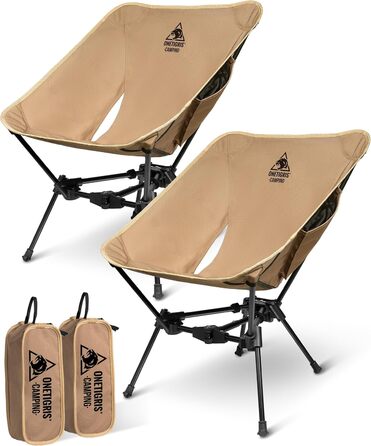 Крісла туристичні складні OneTigris TIGERBLADE 2 шт. - Ranger Green & Kojote Brown, до 150 кг