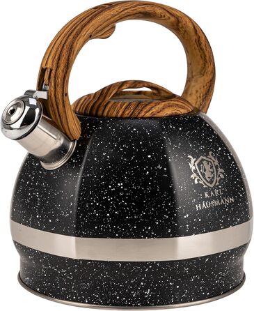 Чайник-заварник Karl Hausmann Induktion 3L з автоматичним свистком, нержавіюча сталь, для всіх типів плит