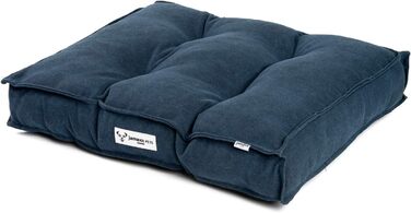 Килимок для собак JAMAXX з м'якою наповнювачем, знімний чохол, килимок для собак, лежанка для собак, темно-синій, 65x55 см